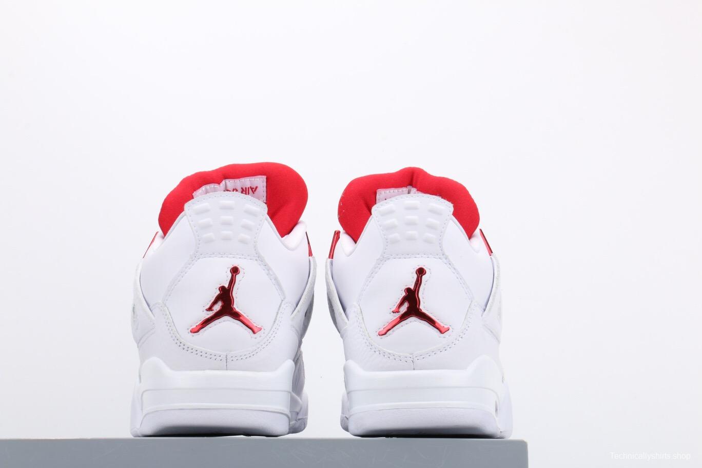 Air Jordan 4＇White University Red＇