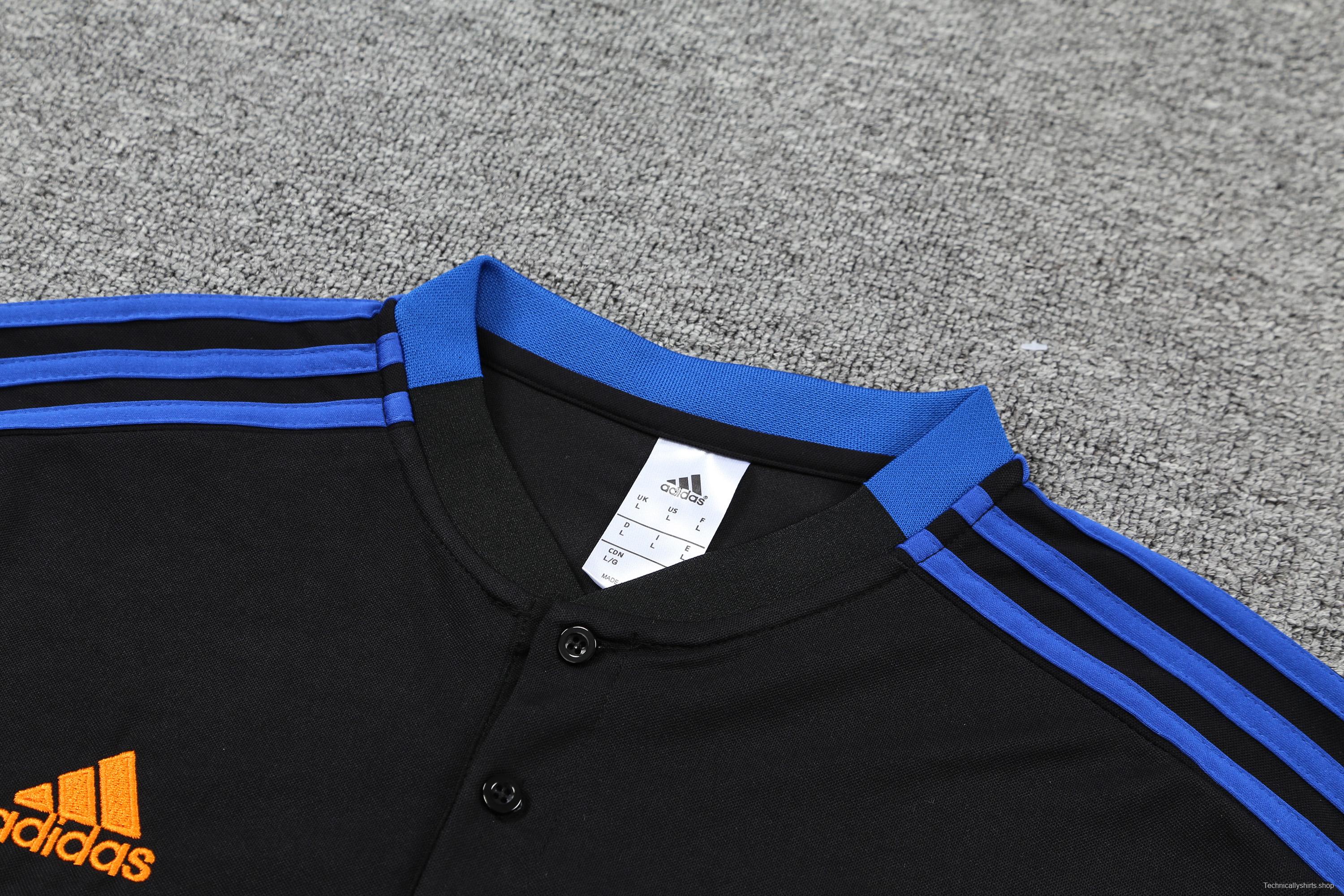 Real Madrid POLO kit black and blue stripes (not supported to be sold separately)