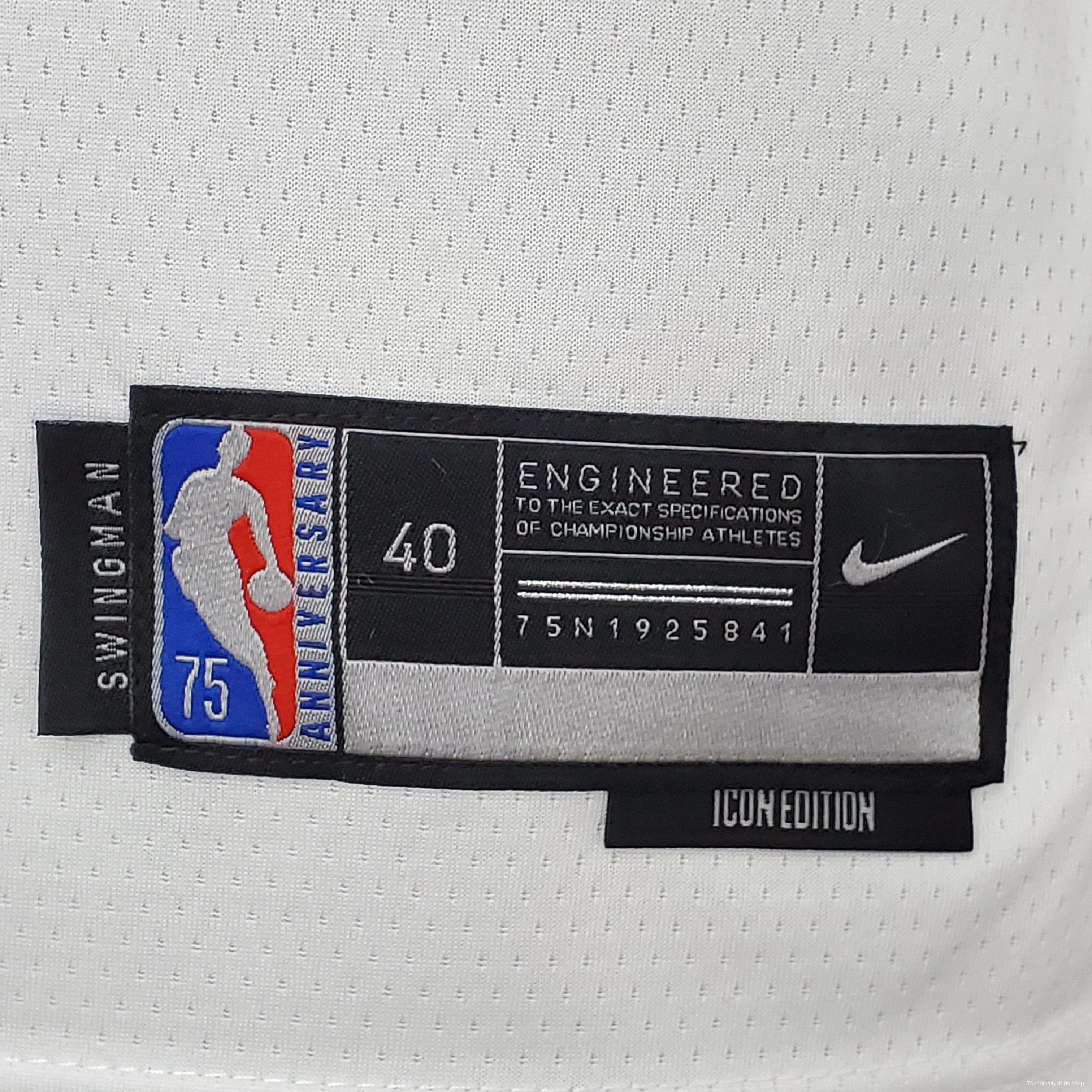 75th Anniversary Philadelphia 76ers SIMMONS#25 White NBA Jersey