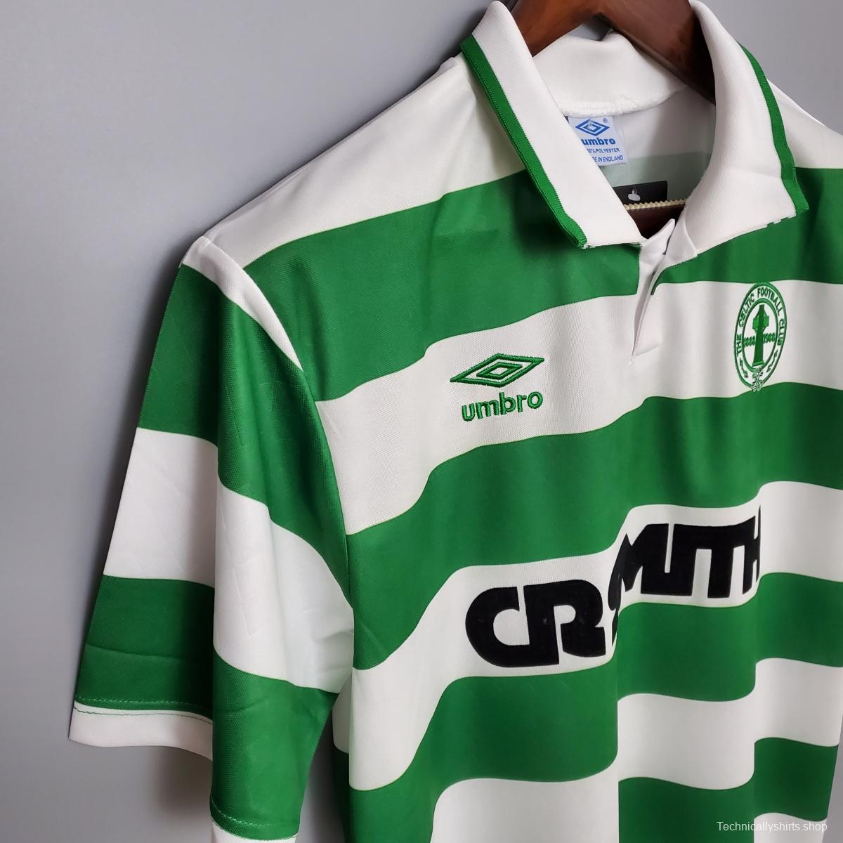 Retro 87/89 Celtics home Soccer Jersey