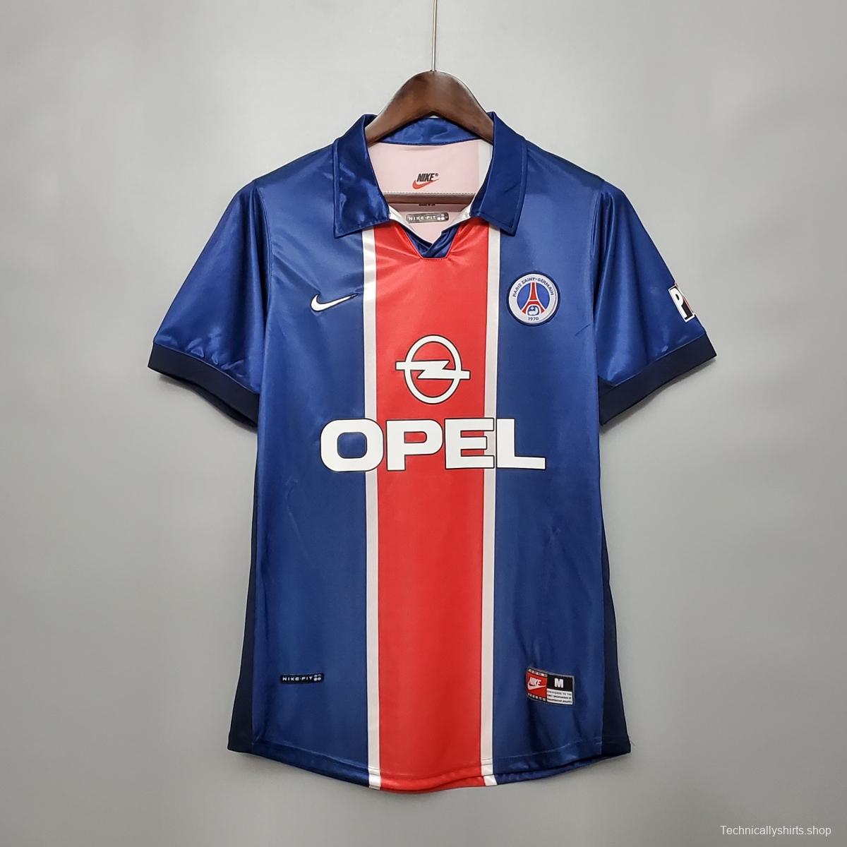 Retro 98/99 PSG home Soccer Jersey