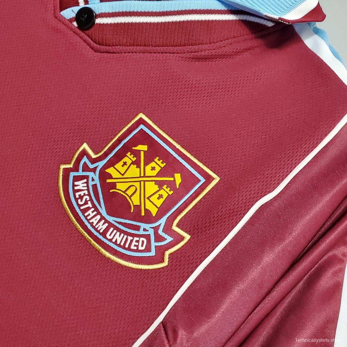 Retro 99/01 West Ham United Home Jersey