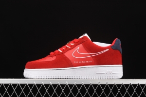 NIKE Air Force 11407 Low China Red embroidery Hook low-top casual board shoes DB3597-600