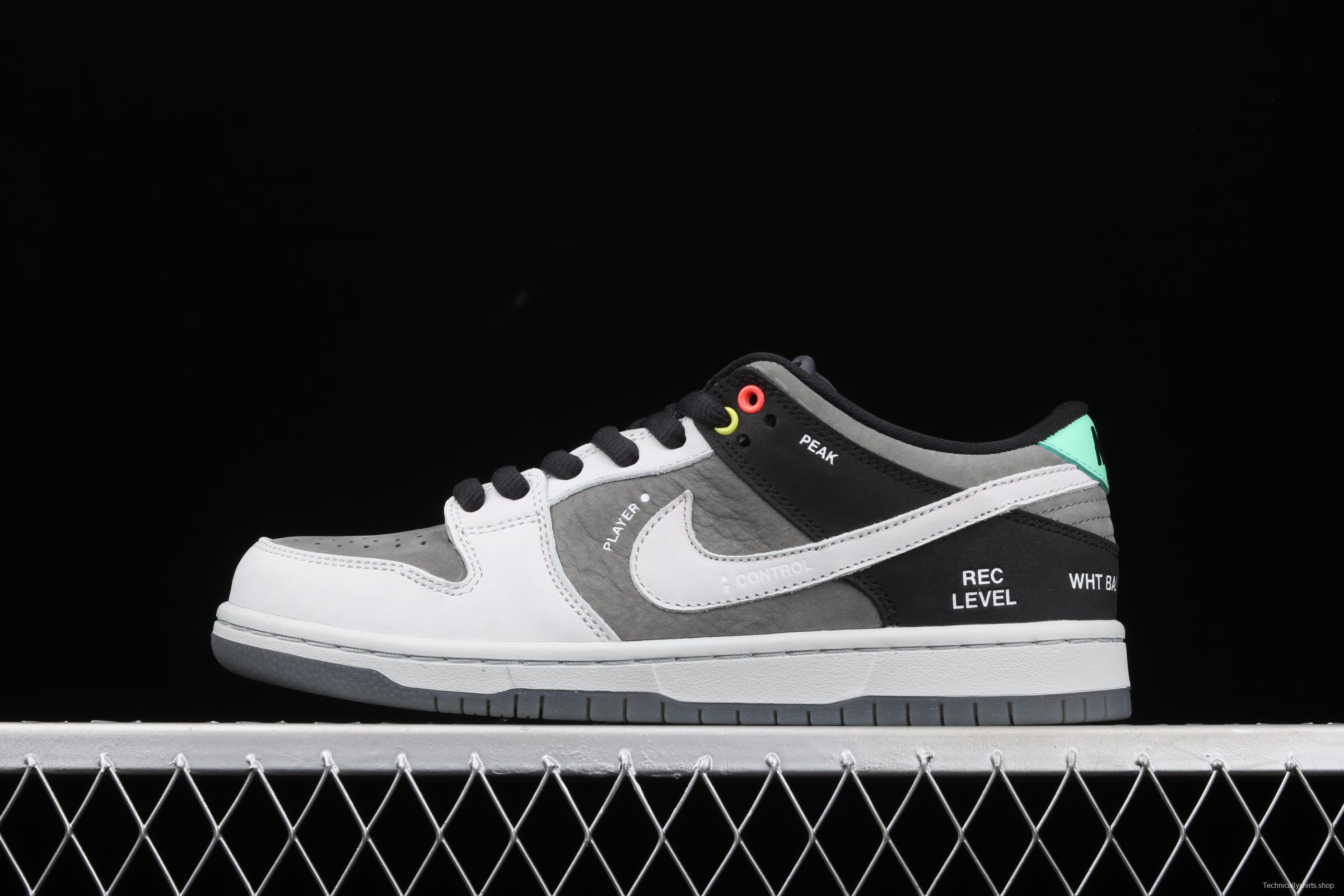 NIKE DUNK SB Low Pro ISO camera jointly named black and gray dunk series retro leisure sports skateboard shoes CV1659-001