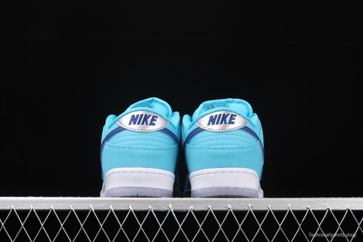 NIKE SB DUNK Low Pro sky blue wool-like low-top casual board shoes BQ6817-400