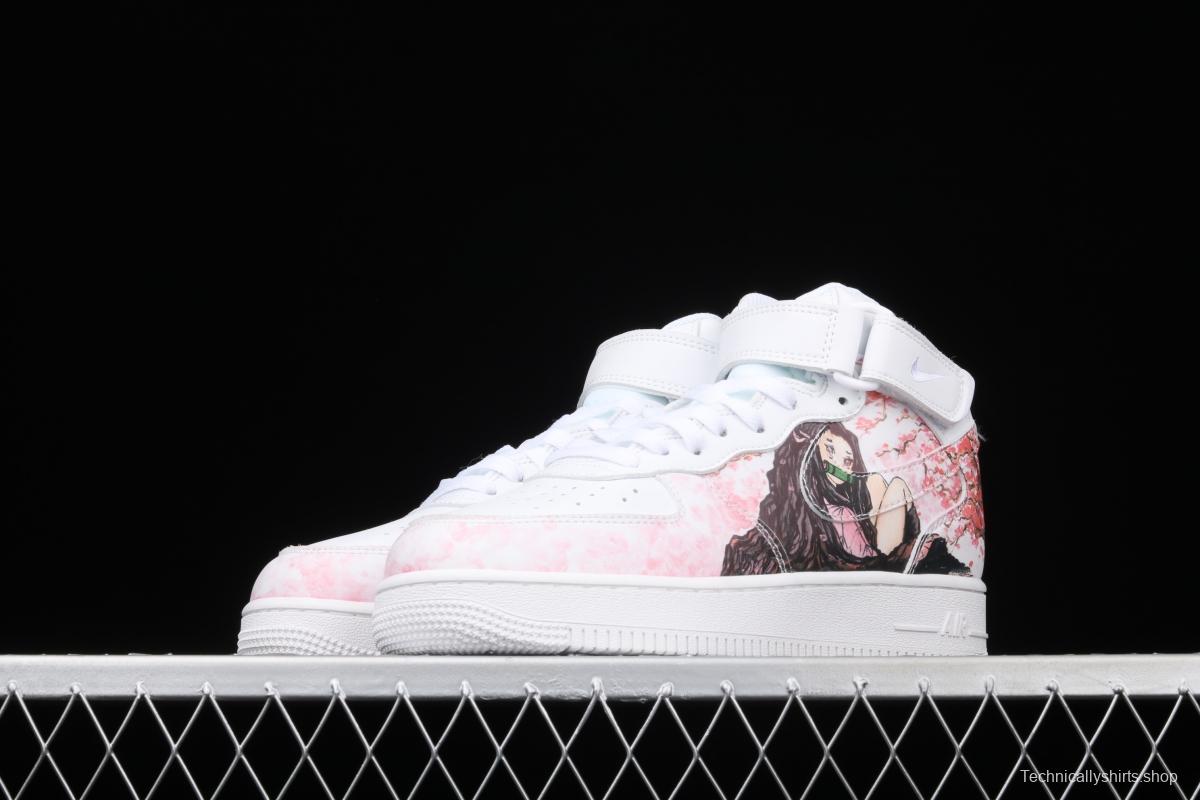 NIKE Air Force 1 Mid Japan Limited Sea Thief King Joint name Zhongbang Board shoes AQ8020-601