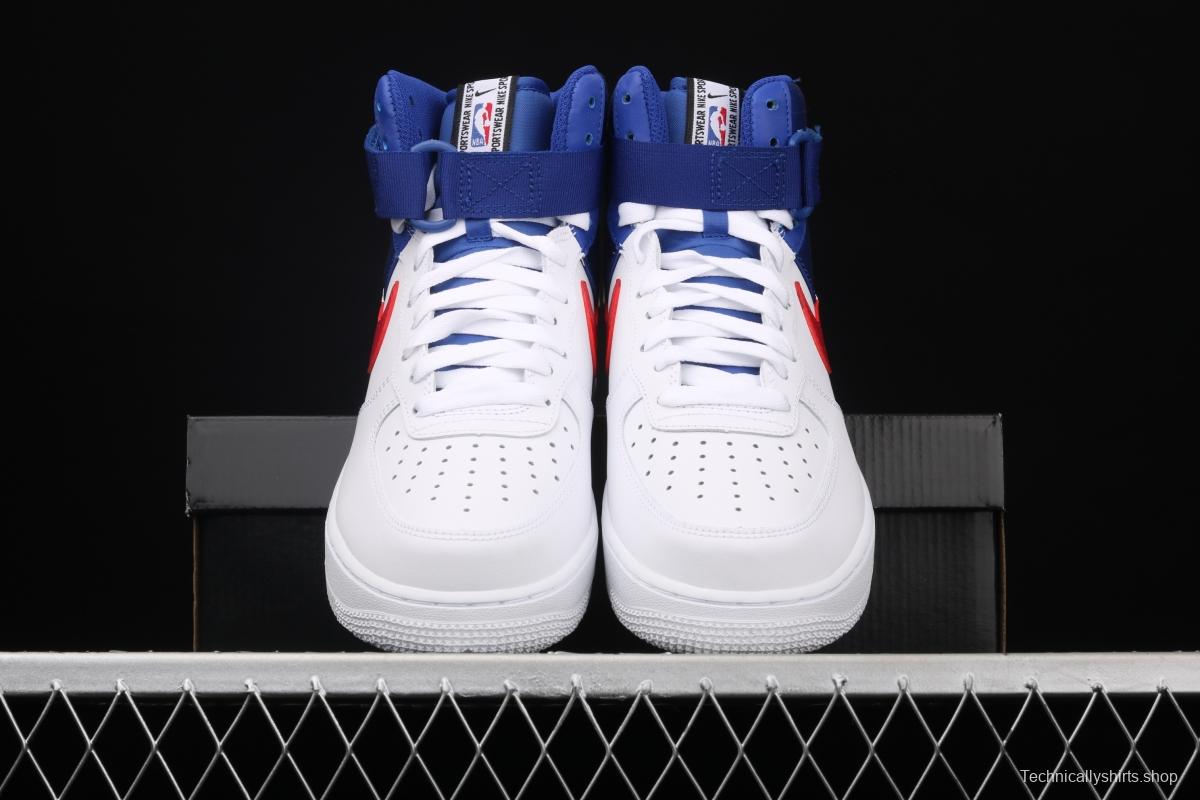 NIKE Air Force 1 High LV8 NBA joint name silk stitching high-top casual board shoes BQ4591-102