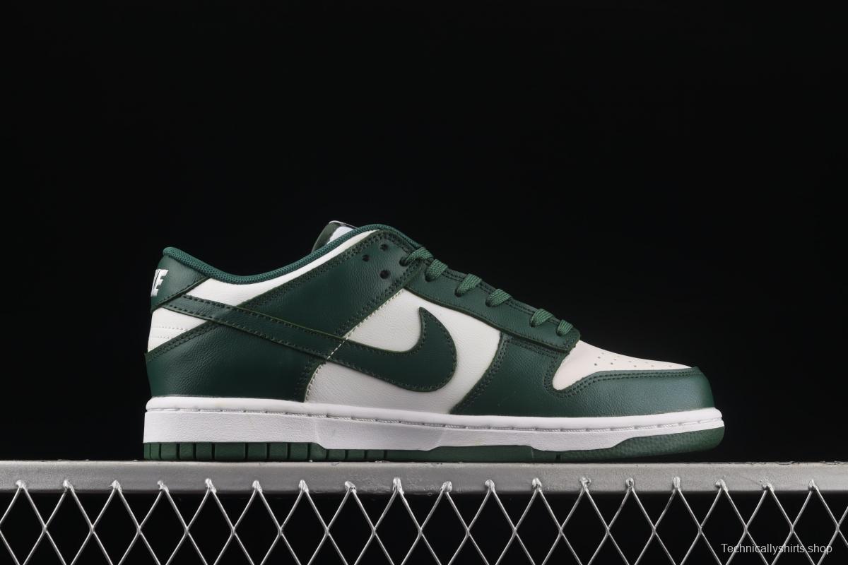 NIKE SB DUNK Low Team Green Michigan White and Green Slam Dunk Series low side Leisure Sports Skateboard shoes DD1391-101