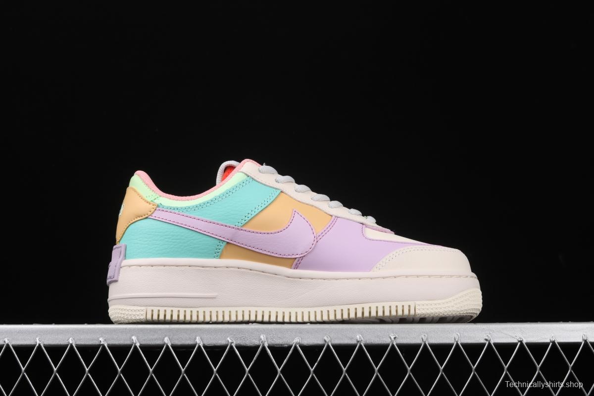 NIKE Air Force 1 ShAdidasow Tropical Twist light weight heighten low-top board shoes CI0919-101,