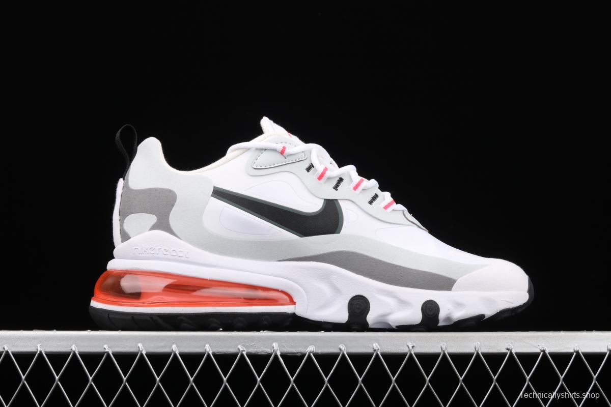 NIKE Air Max 270React new high-frequency mesh hollowing out function half-palm air cushion running shoes CT1280-100