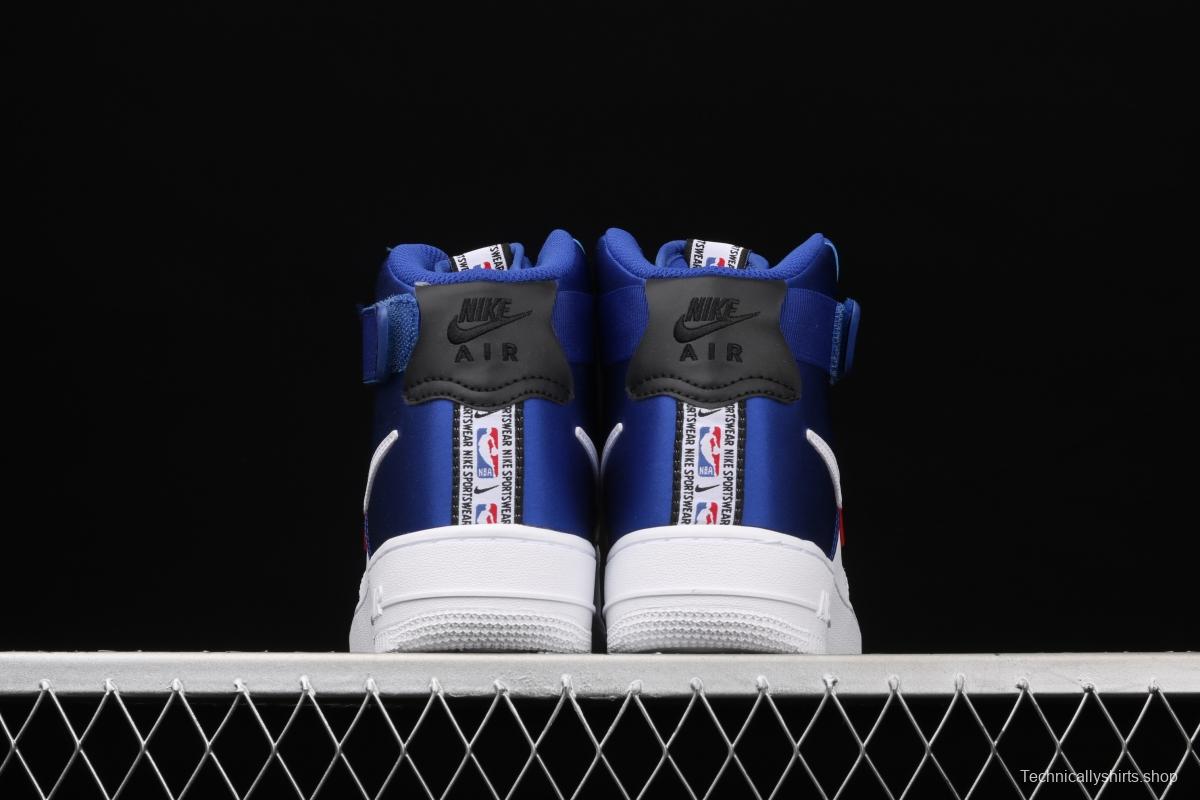 NIKE Air Force 1 High LV8 NBA joint name silk stitching high-top casual board shoes BQ4591-102