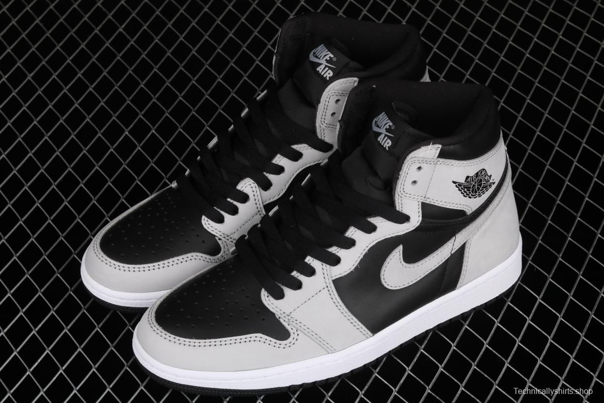 Air Jordan 1 High Gao Bang Gray Panda Shadow Gray 2.0 575441-035 555088-035