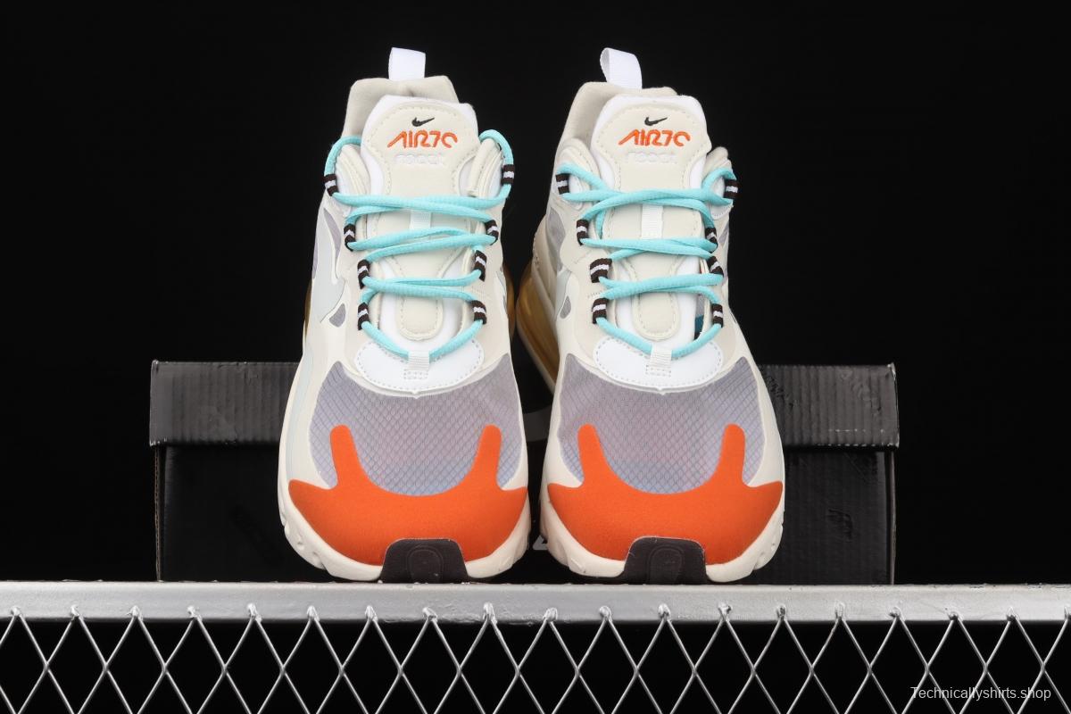 NIKE Air Max 270React high frequency mesh function half palm air cushion running shoes AT6174-200