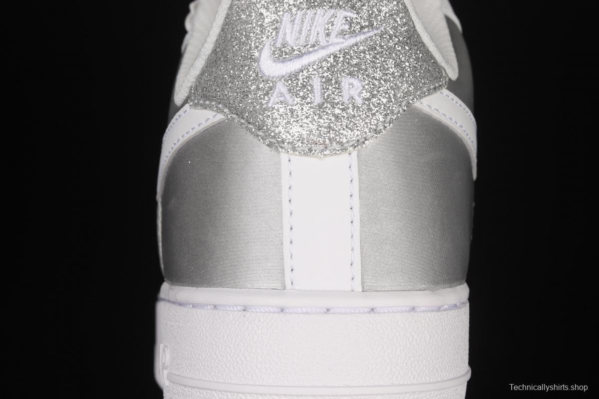 NIKE Air Force 1' 07 Lx silver color matching low upper shoes DD6629-100