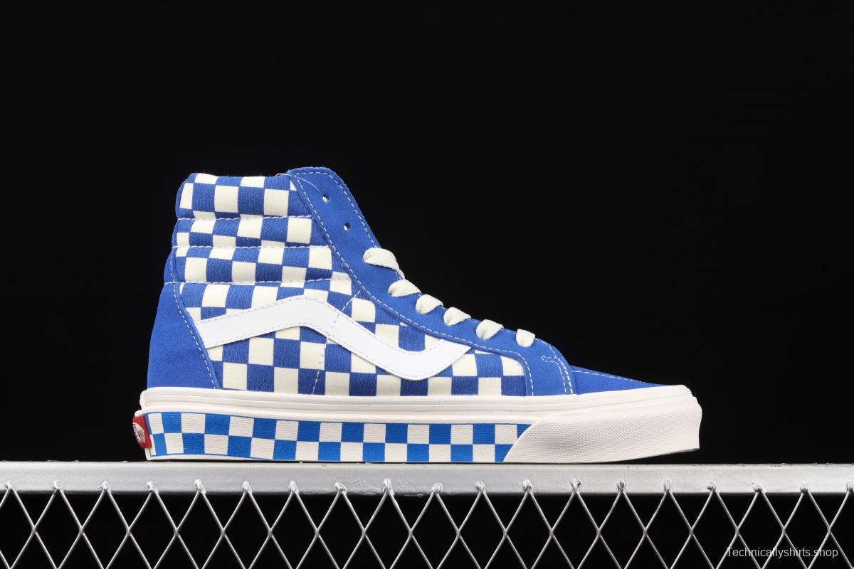 Vans SK8-Hi Vans Anaheim chessboard checkered high top casual board shoes VN0A38GF2U8