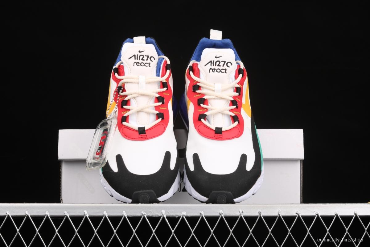 NIKE Air Max 270React new high-frequency mesh function half-palm air cushion running shoes AO4971-002