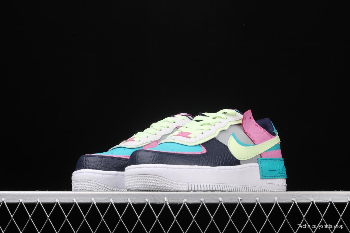 NIKE Air Force 1 ShAdidasow light weight heightened low-top 100-board shoes CK3172-001