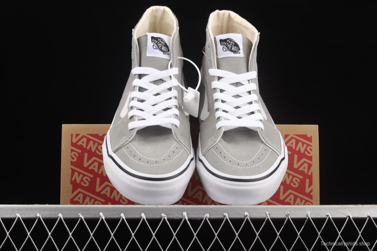 Vans Sk8-Hi Vance light gray Gaobang casual canvas shoes VN0A4U16IYP