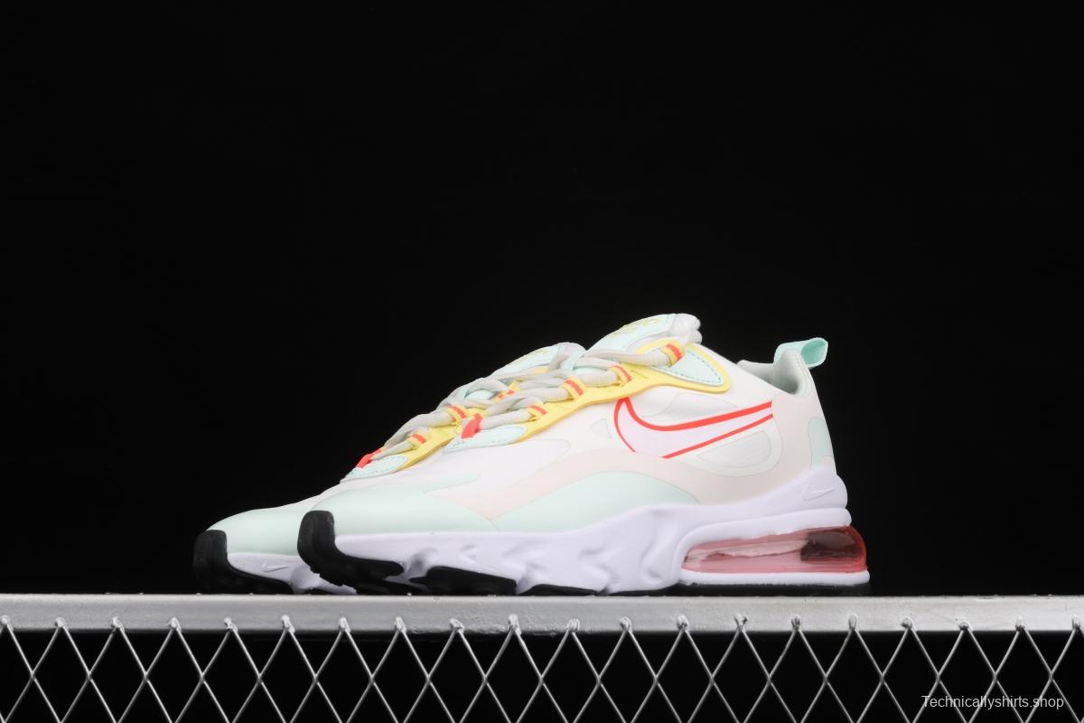 NIKE Air Max 270React new high frequency mesh hollowed-out half-palm air cushion running shoes CV8818-102