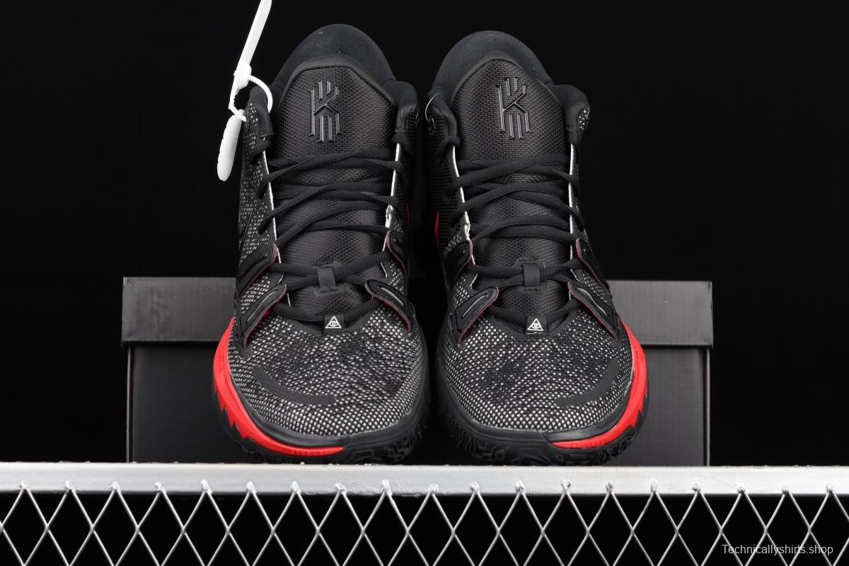 NIKE Kyrie 7 BRED Owen 7th generation black and red CQ9327-001