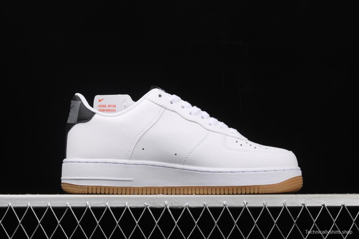 NIKE Air Force 1 Low NBA Pack Black and White Raw Rubber low Band Leisure Sports Board shoes CT2298-100