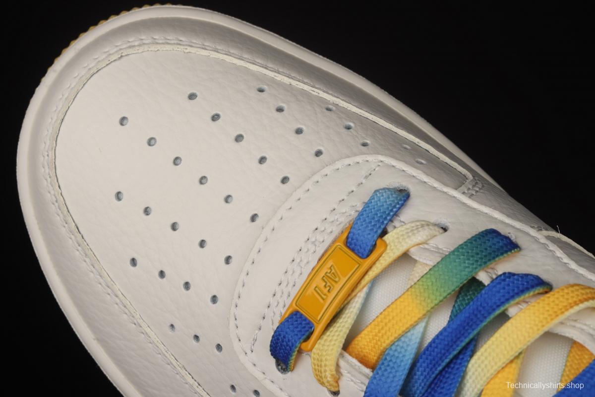 NIKE Air Force 11607 Low Milan Yellow Golden State Warriors City limits Air Force low-top casual board shoes GS6638-150