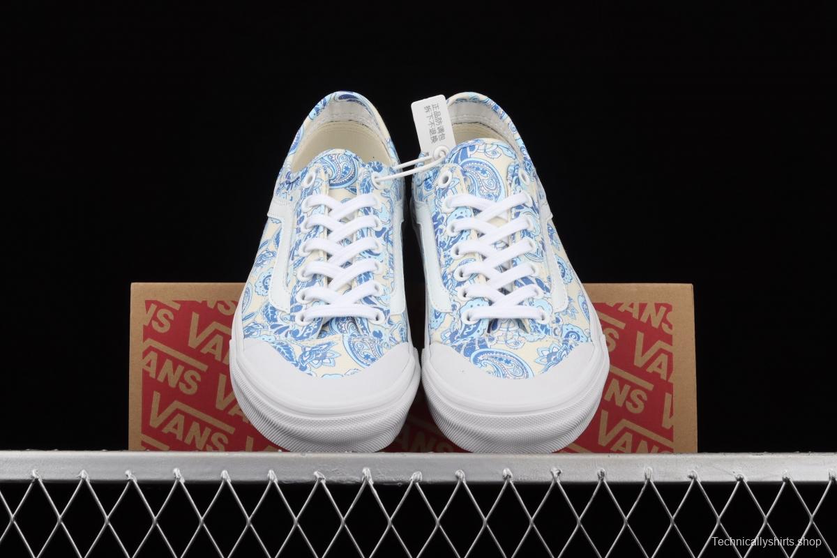 Vans Style 36 Decon SF Blue and White Blue and White Vulcanized canvas Leisure Sports Board shoes VN0A5HFF686