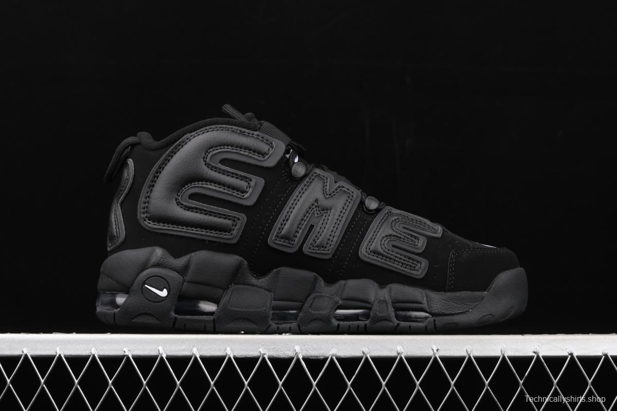 Supreme x NIKE Air More Uptempo co-signed AIR classic high street leisure sports basketball shoes 902290-001