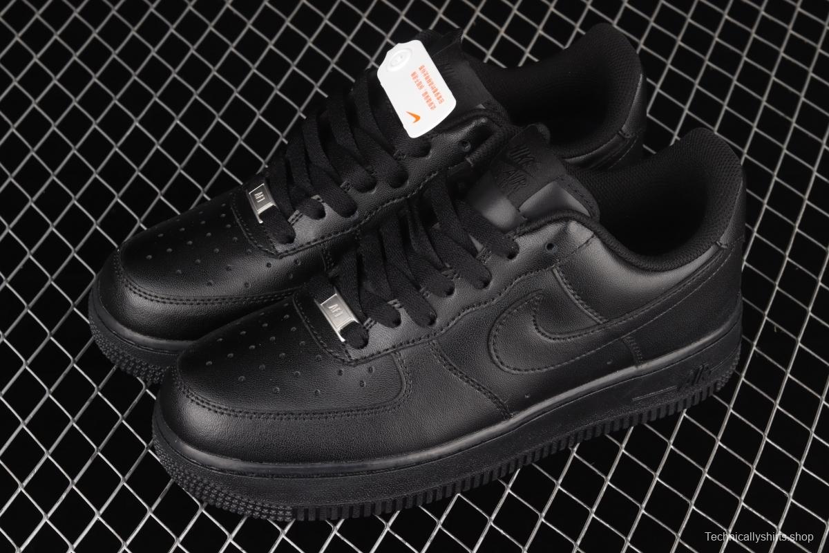 NIKE Air Force 1' 07 Low classic all-black low-top casual board shoes 315115-038