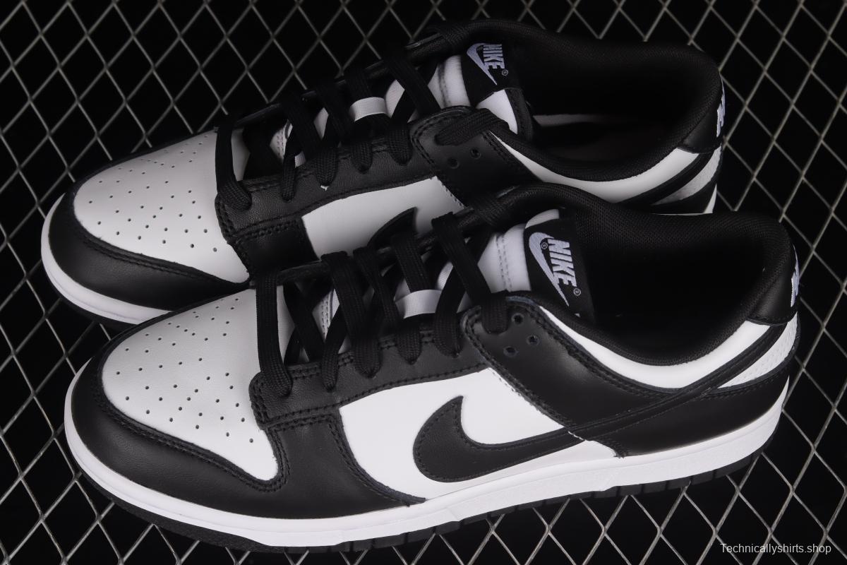 NIKE SB DUNK Low prm black and white panda SB buckle broken backboard fashion casual shoes DD1391-100