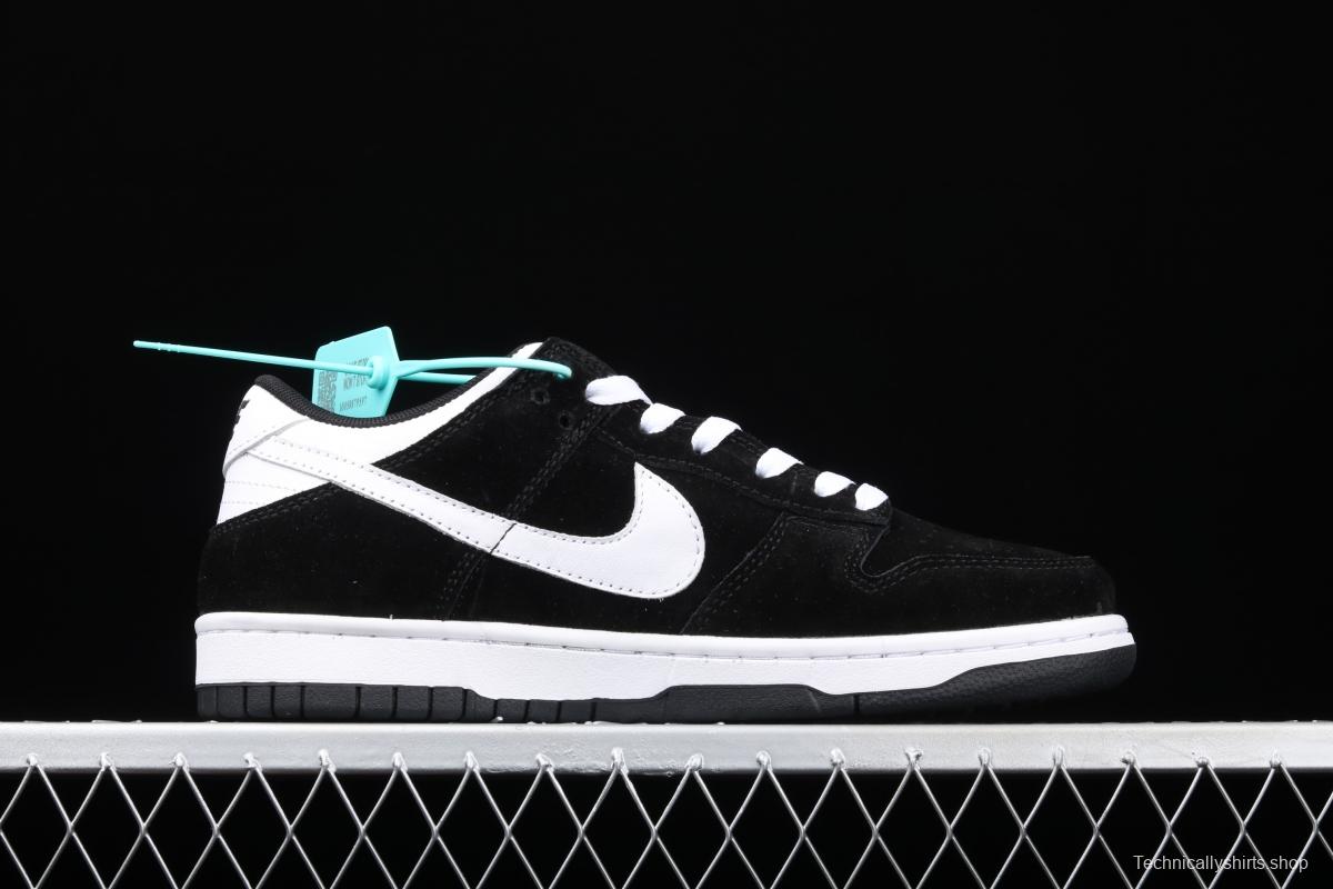 NIKE SB Zoom DUNK Low GS Snow Black and White Slam Dunk Series low side Leisure Sports Skateboard shoes 310569-020