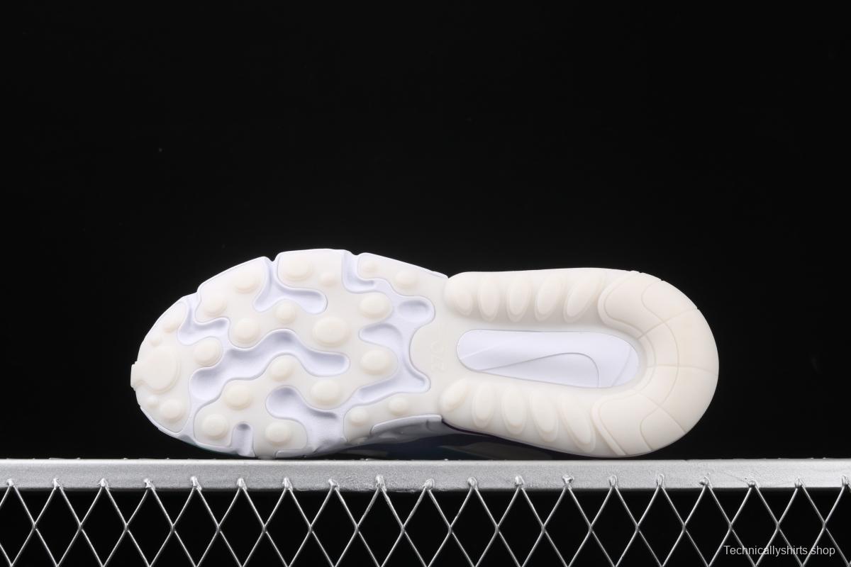 NIKE Air Max 270React new high-frequency mesh function half-palm air cushion cushioning running cloth shoes AT6174-102