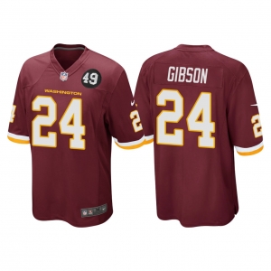 Men's #24 Antonio Gibson Burgundy Bobby Mitchell Uniform Patch Player Limited Team Jersey