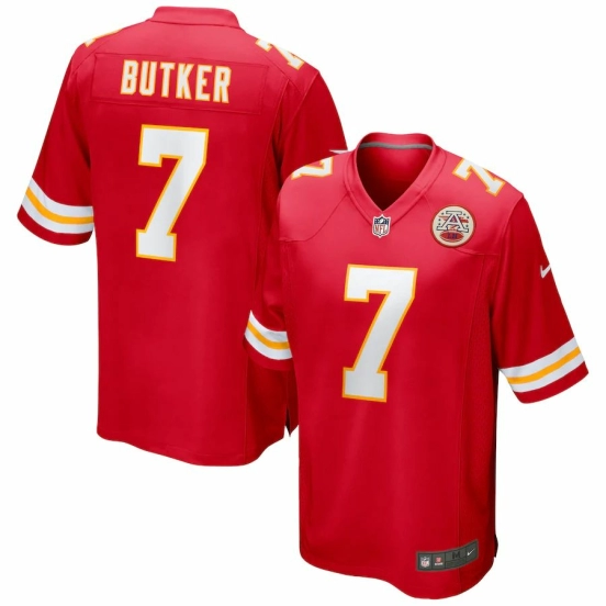 Men's Harrison Butker Red Player Limited Team Jersey