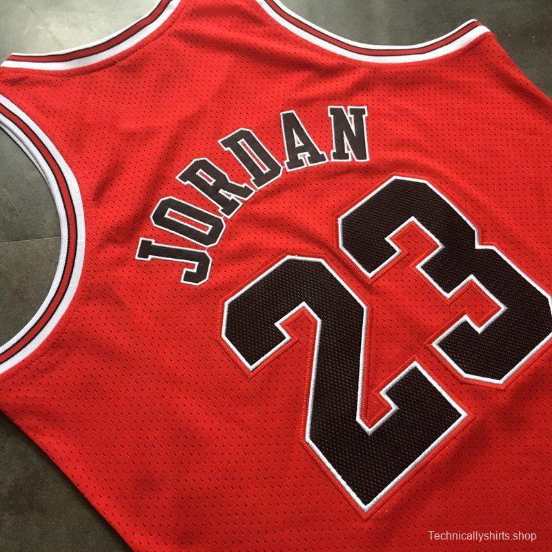 Men's Michael Jordan Red Retro Classic Team Jersey