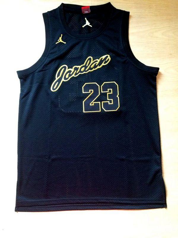 Men's Michael Jordan Black Retro Classic Team Jersey