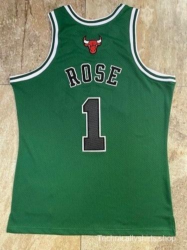 Men's Derrick Rose Green Retro Classic Team Jersey