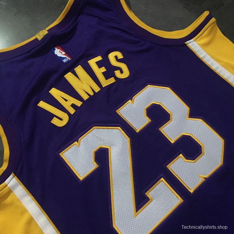 Men's LeBron James Purple Retro Classic Team Jersey