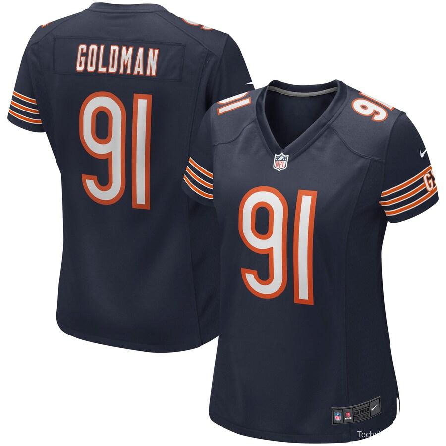 Women's Eddie Goldman Navy Player Limited Team Jersey