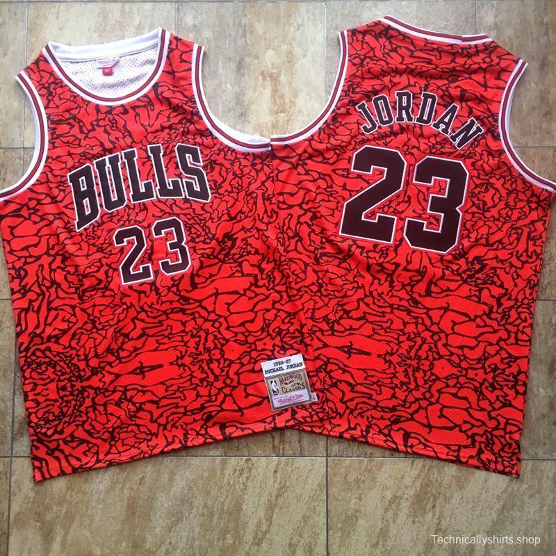 Men's Michael Jordan Red Retro Classic Team Jersey