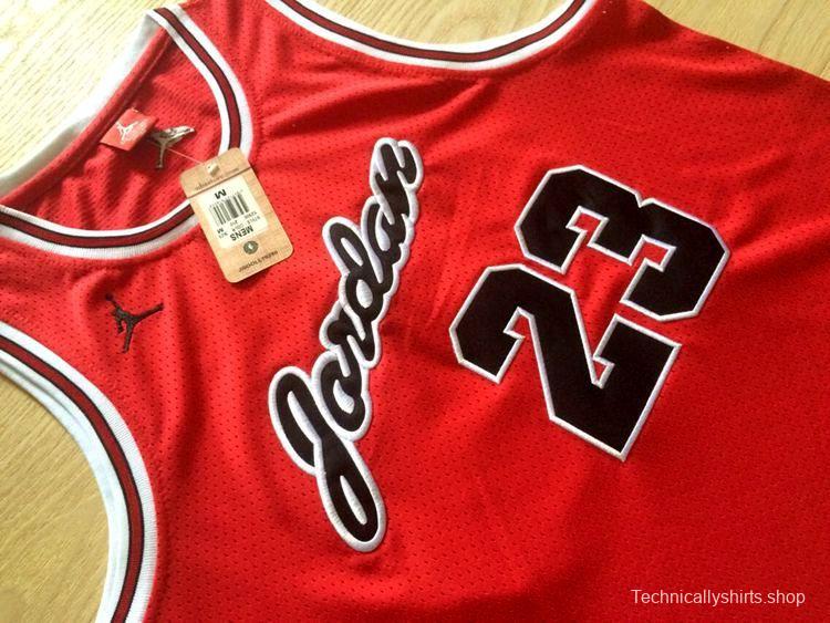 Men's Michael Jordan Red Retro Classic Team Jersey