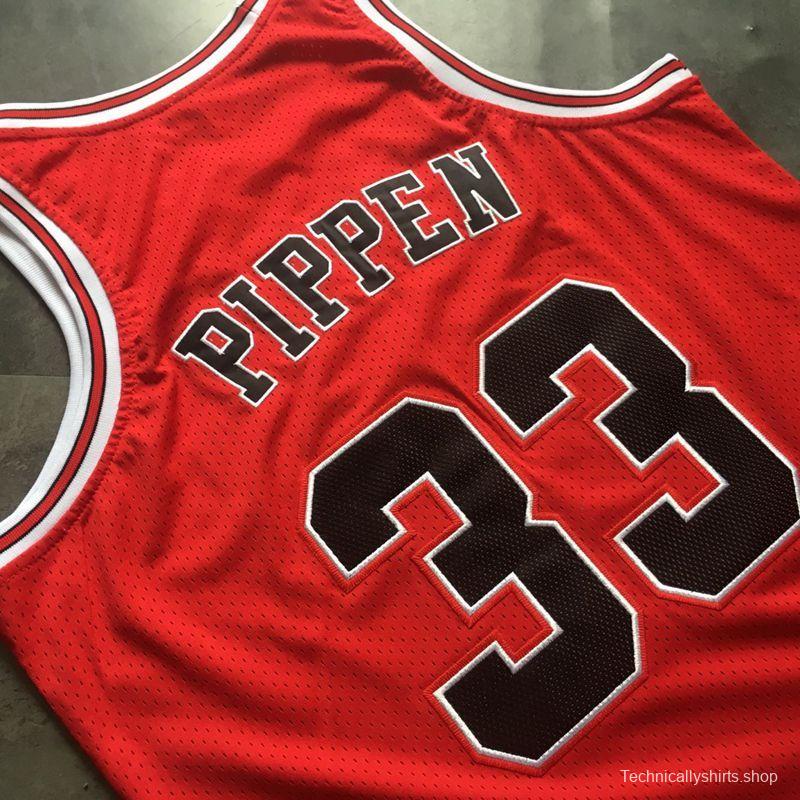 Men's Scottie Pippen Red Retro Classic Team Jersey