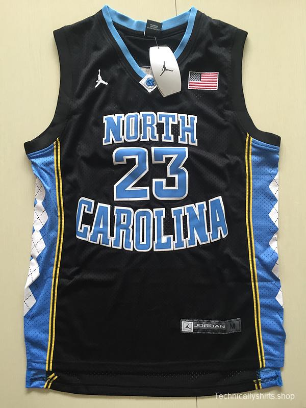 Michael Jordan 23 North Carolina College Basketball Jersey With AJ Logo