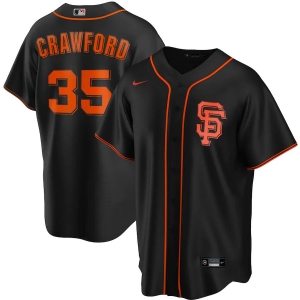 Youth Brandon Crawford Black Alternate 2020 Player Team Jersey