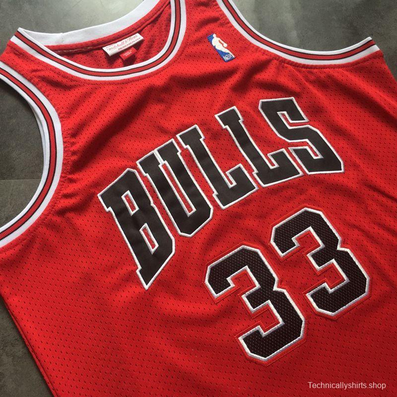 Men's Scottie Pippen Red Retro Classic Team Jersey