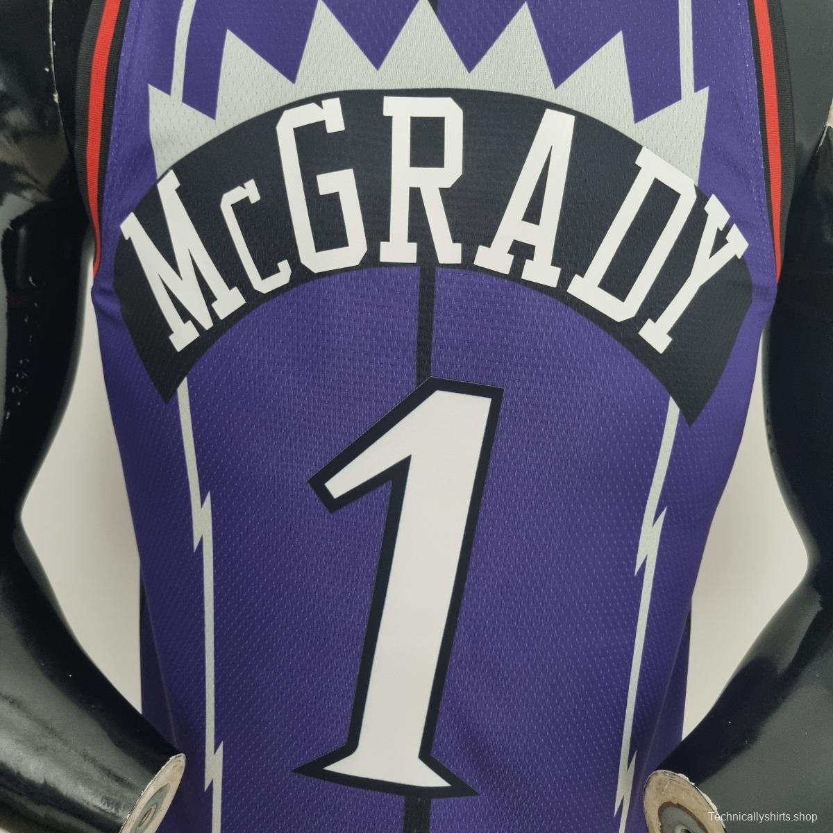 Toronto Raptors McGRADY#1 Purple NBA Jersey