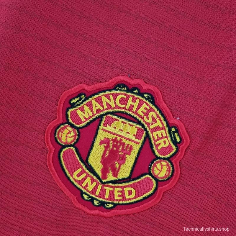 Retro 18/19 Manchester United Home Soccer Jersey