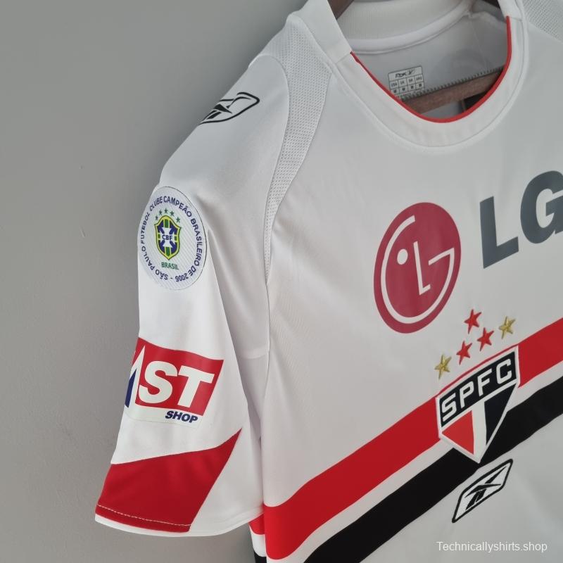 Retro Sao Paulo 2006 Home Soccer Jersey