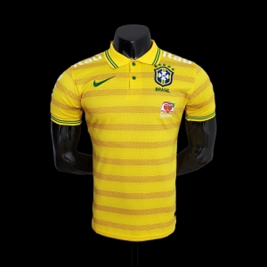 2022 Brazil POLO Yellow Stripe