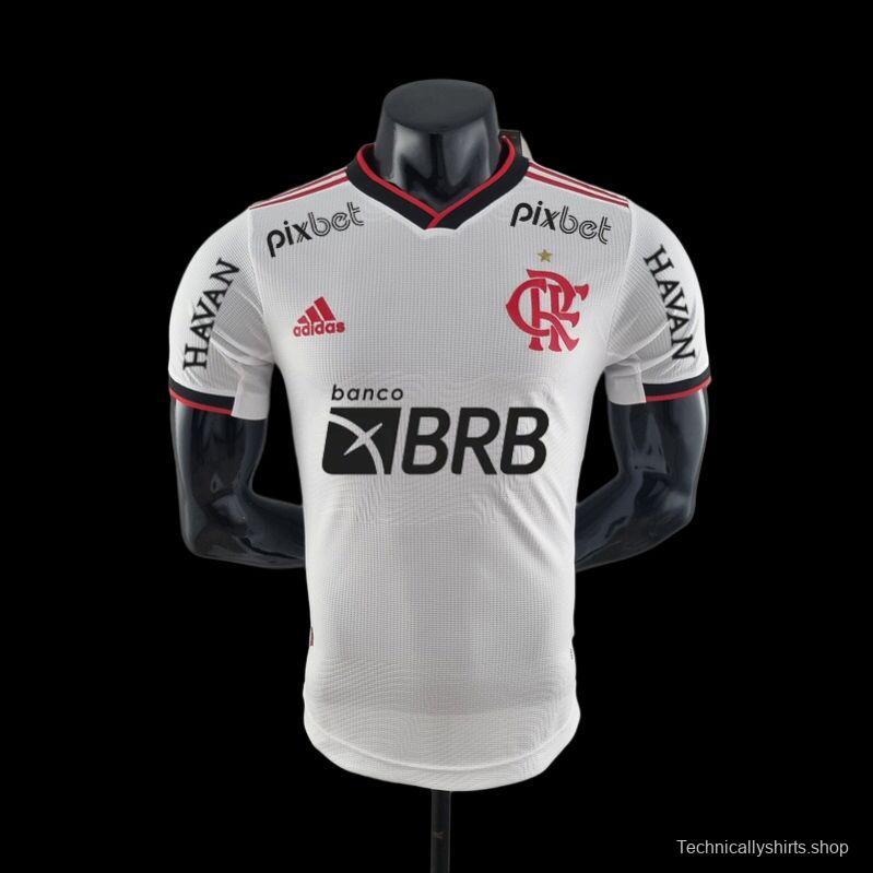 Player Version 22/23 All Sponsors Flamengo Away Soccer Jersey